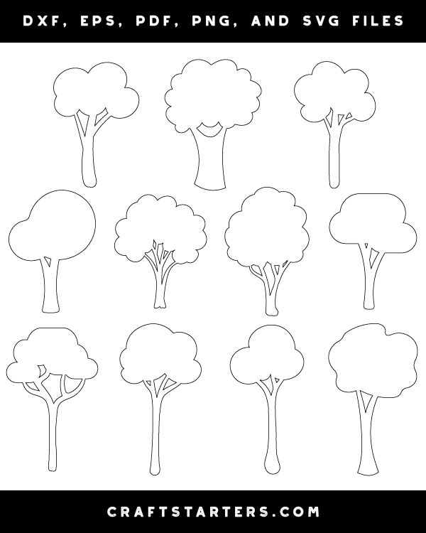Cartoon Tree Patterns