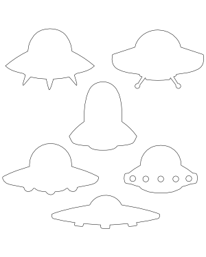 Cartoon UFO Patterns