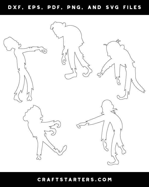 Cartoon Zombie Patterns