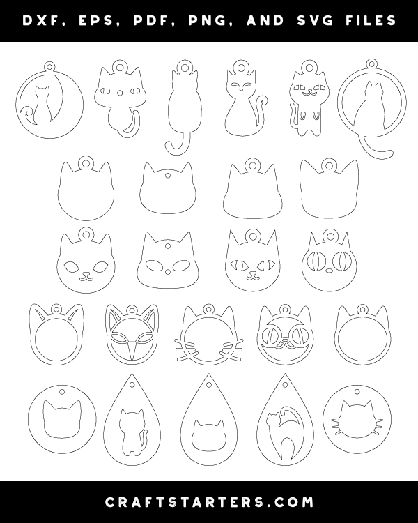 Cat Earring Patterns