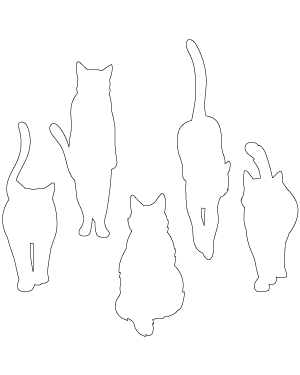 Cat Front View Patterns