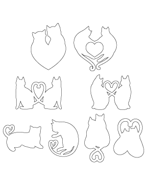 Cat Heart Patterns