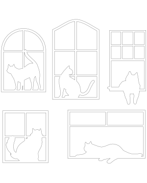 Cat In Window Patterns