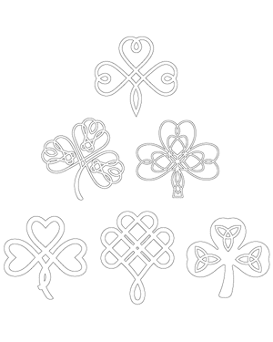 Celtic Knot Shamrock Patterns