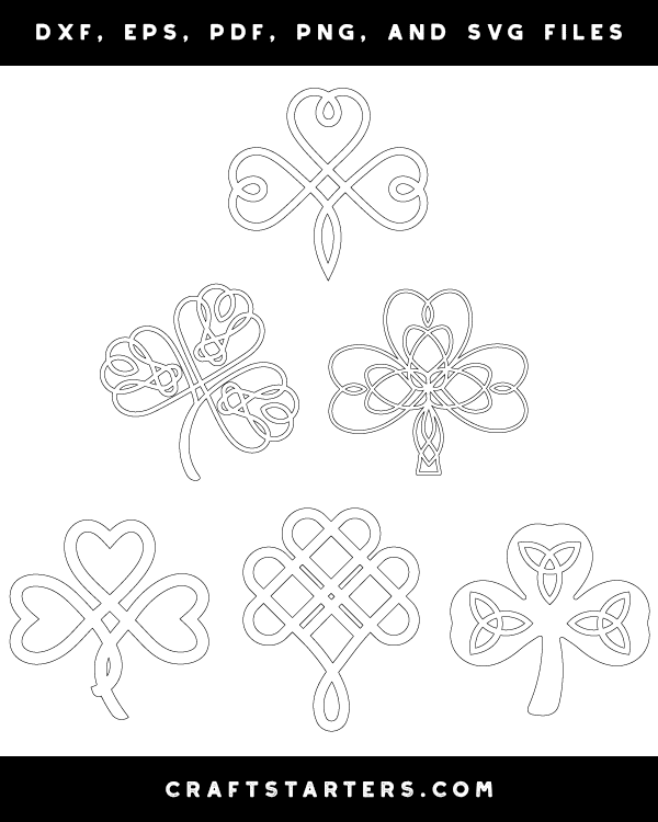 Celtic Knot Shamrock Patterns