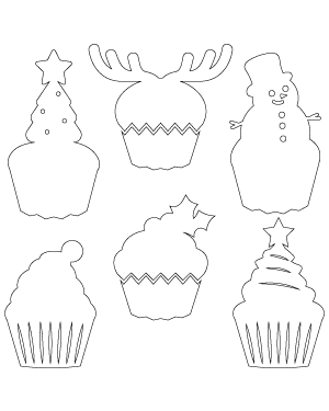 Christmas Cupcake Patterns
