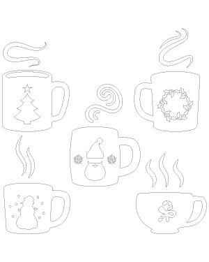Christmas Hot Chocolate Patterns