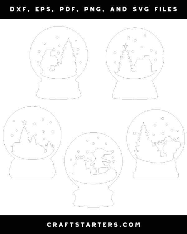 Christmas Snow Globe Patterns