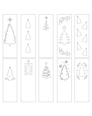 Christmas Tree Bookmark Patterns