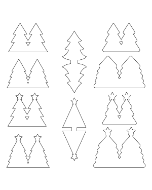 Christmas Tree Card Patterns