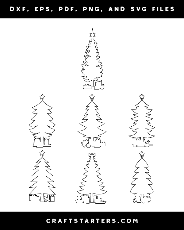 Christmas Tree With Presents Patterns
