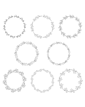 Circle Flourish Patterns