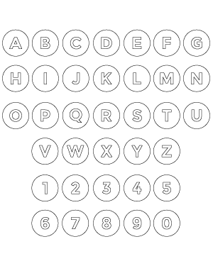 Circle Letter and Number Patterns