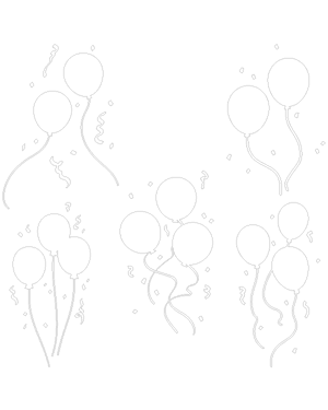 Confetti and Balloons Patterns