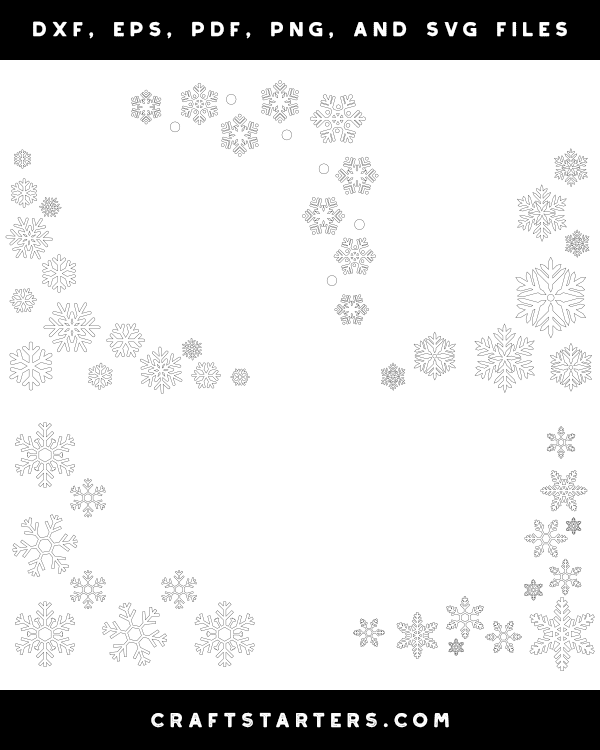 Corner Snowflake Border Patterns