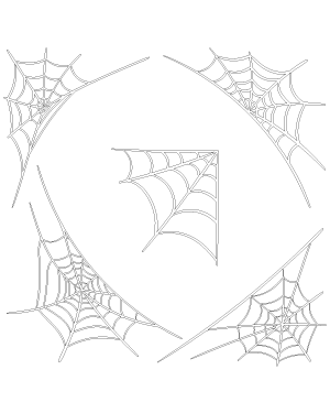 Corner Spider Web Patterns