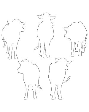 Cow Front View Patterns