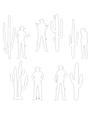 Cowboy and Cactus Patterns