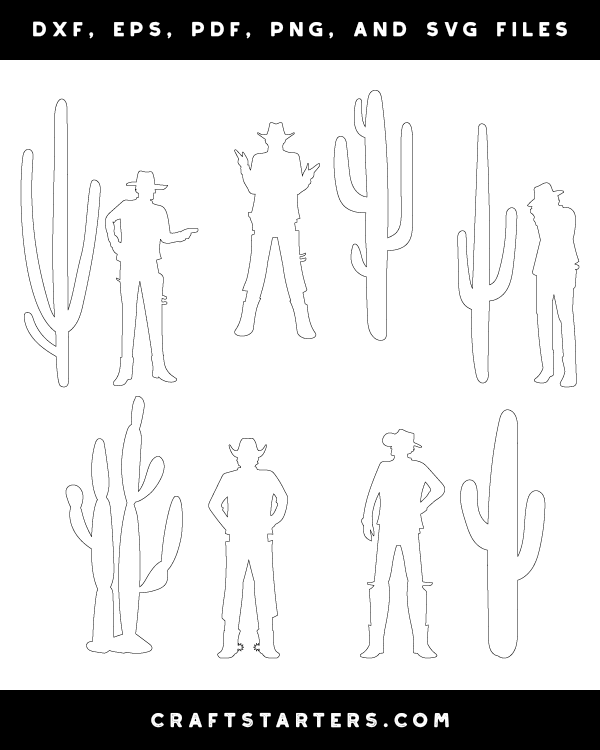 Cowboy and Cactus Patterns