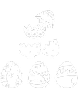 Cracked Easter Egg Patterns