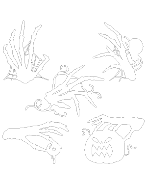 Creepy Skeleton Hand Patterns
