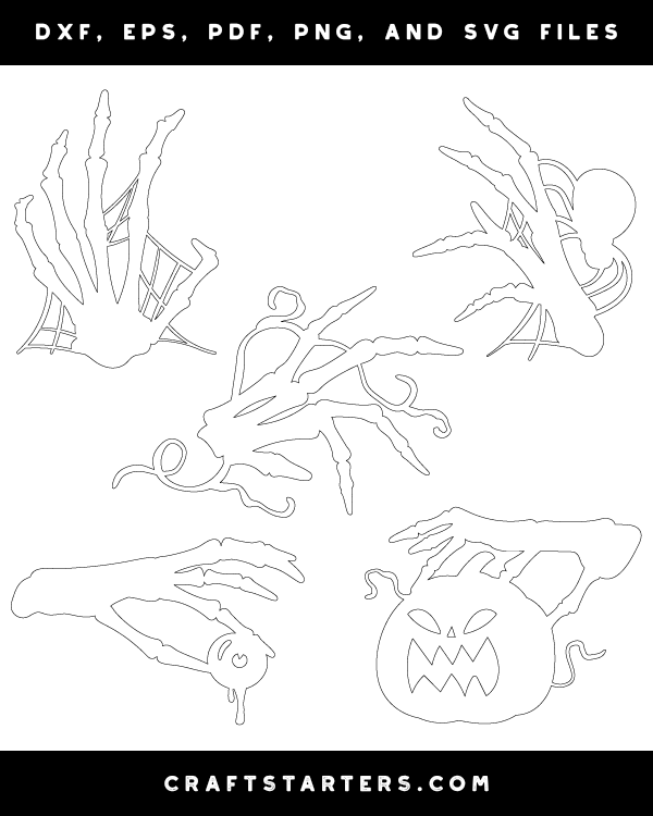 Creepy Skeleton Hand Patterns
