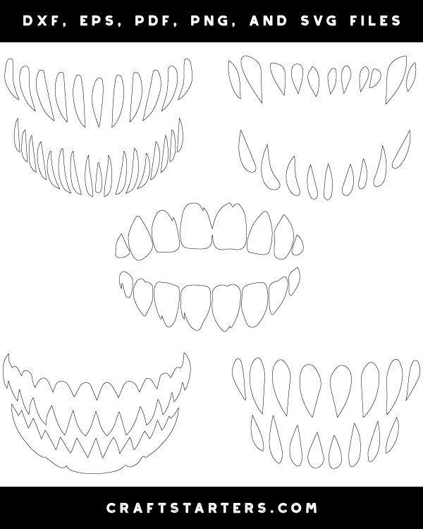 Creepy Teeth Patterns