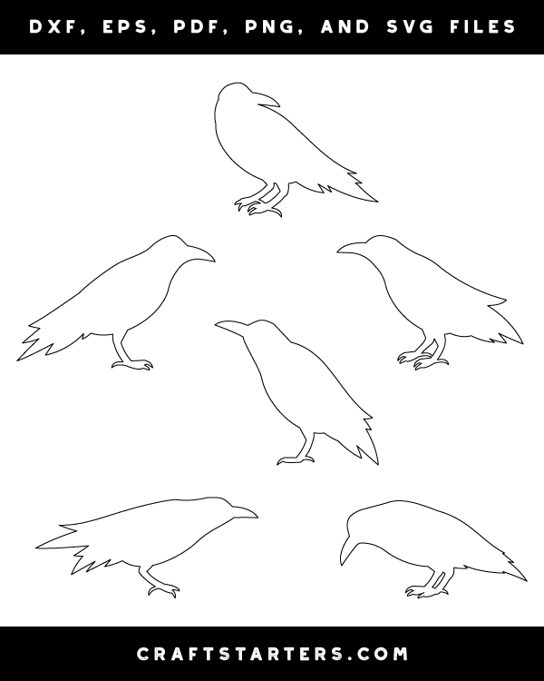 Crow Side View Patterns