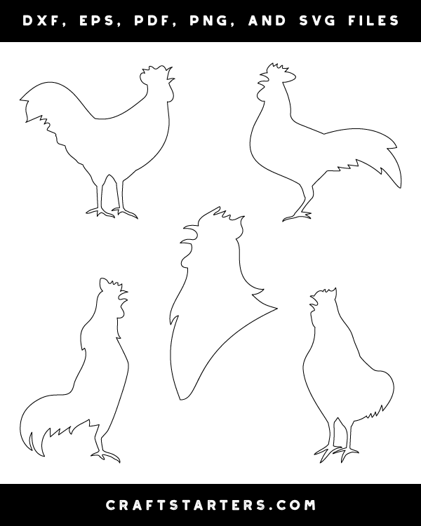 Crowing Rooster Patterns