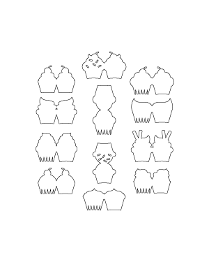 Cupcake-Shaped Card Patterns