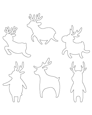 Cute Cartoon Reindeer Patterns