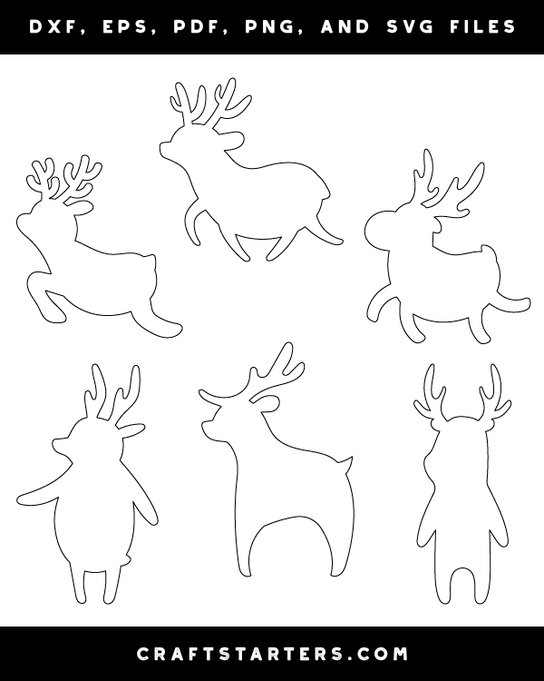 Cute Cartoon Reindeer Patterns