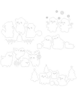 Cute Christmas Animals Patterns