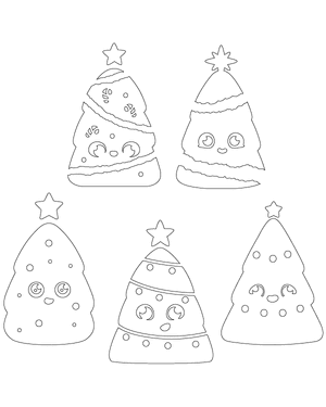 Cute Christmas Tree Patterns