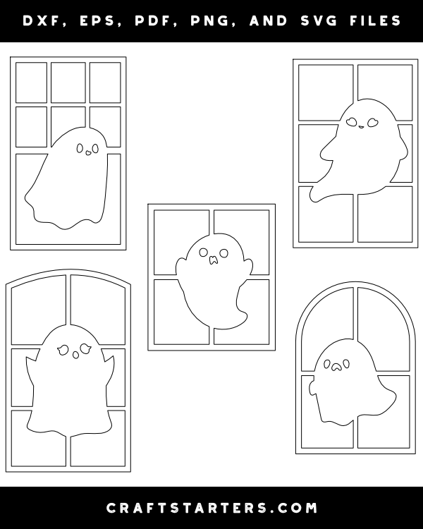 Cute Ghost In Window Patterns