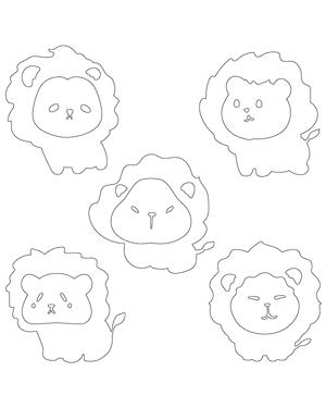 Cute Lion Patterns