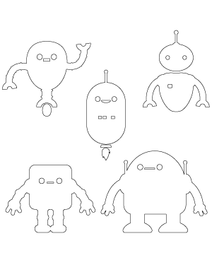 Cute Robot Patterns