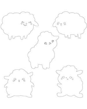 Cute Sheep Patterns