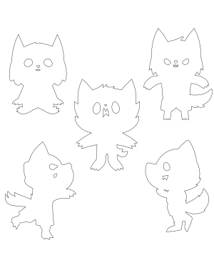 Cute Werewolf Patterns