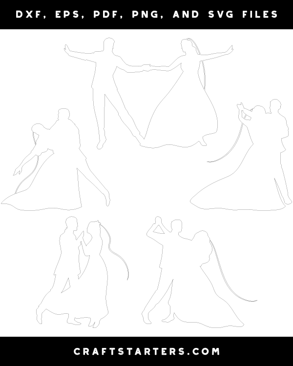 Dancing Bride and Groom Patterns