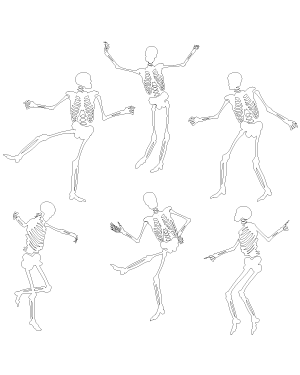 Dancing Skeleton Patterns