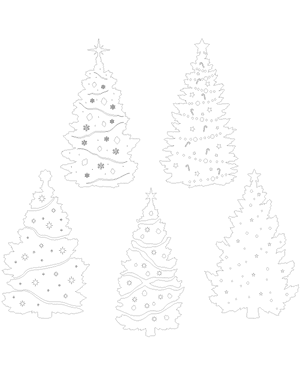 Decorated Christmas Tree Patterns