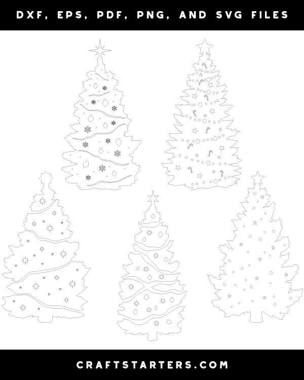 Decorated Christmas Tree Patterns