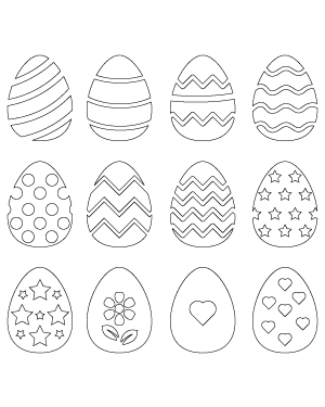 Decorated Easter Egg Patterns