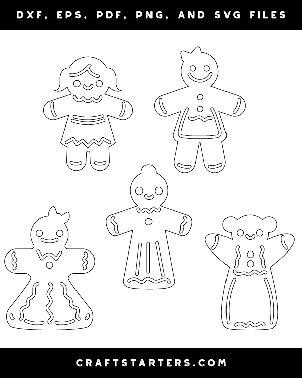 Decorated Gingerbread Woman Patterns
