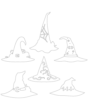 Decorated Witch Hat Patterns