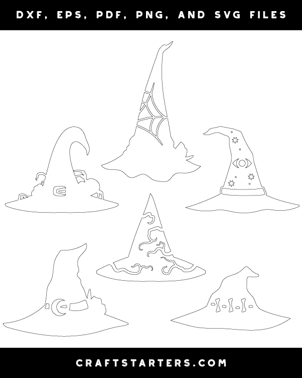 Decorated Witch Hat Patterns