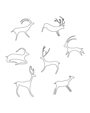 Deer Cave Painting Patterns