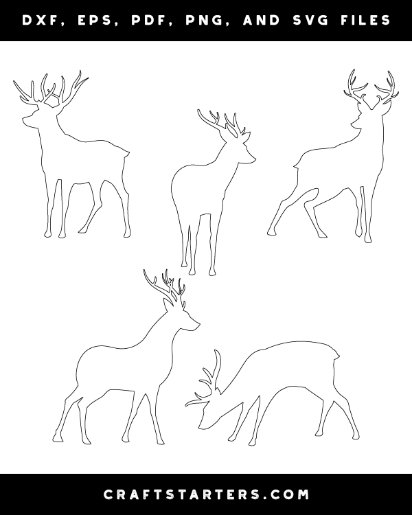 deer-outline-patterns-dfx-eps-pdf-png-and-svg-cut-files