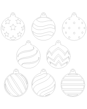 Detailed Christmas Ball Ornament Patterns